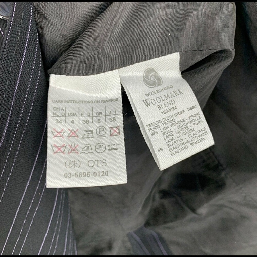 Max Mara Pinstripe One Button Blazer - Picture 4 of 4